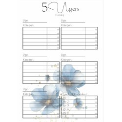 rs Budget Bog - Bl blomster