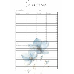 rs Budget Bog - Bl blomster