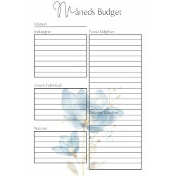 rs Budget Bog - Bl blomster