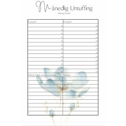 rs Budget Bog - Bl blomster