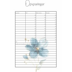 rs Budget Bog - Bl blomster