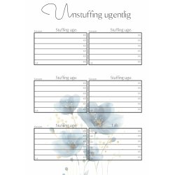 rs Budget Bog - Bl blomster