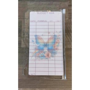 A6 Klar enkelt lomme med zip